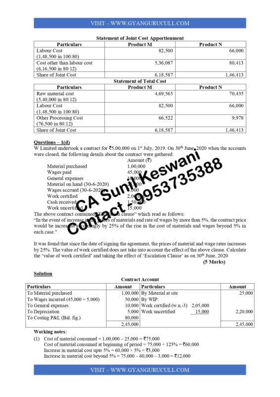 cost management accounting assignment solution